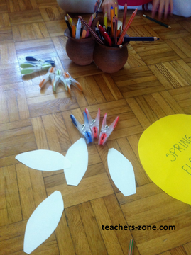 Spring flowers activity