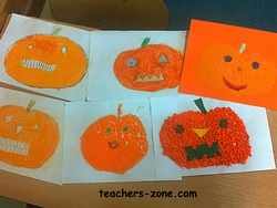 Halloween pumpkins for primary stydents