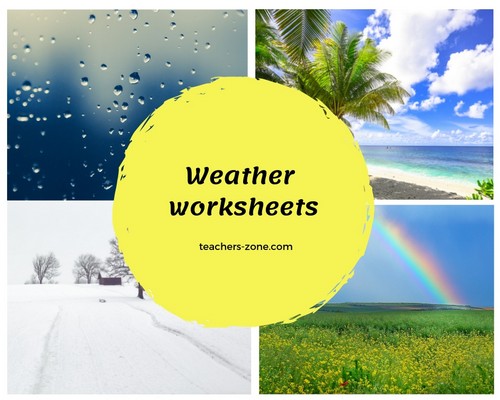 Free printable worksheets for weather vocabulary