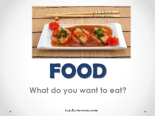 What do you want to eat? - teaching idea