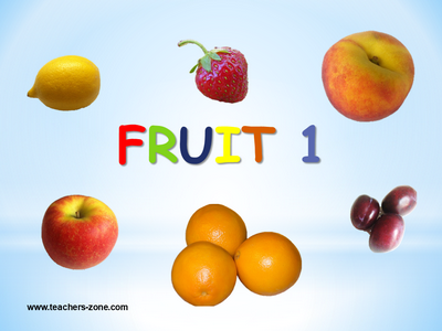 Fruit flashcards to download