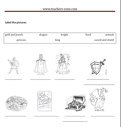 Printable task for St. George's Day