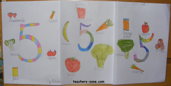 Healthy food project for primary students
