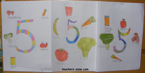 Five a day CLIL lesson plan for healthy food Healthy food project for primary students