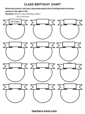 Birthday  speaking activity for ptimary students