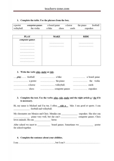 Free printable worksheets for collocations