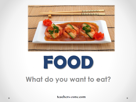 What do you want to eat? - teaching idea