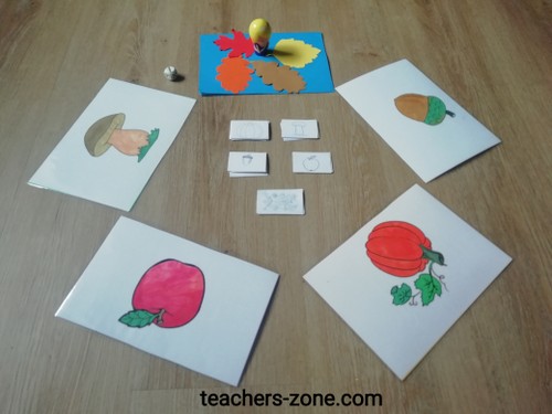 Autumn game for primary school and kindergarten