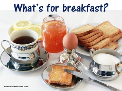 Food flashcards / breakfast vocabulary