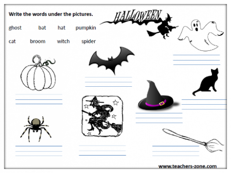 Printable resources for Halloween