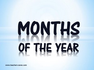 Months of the year reasources