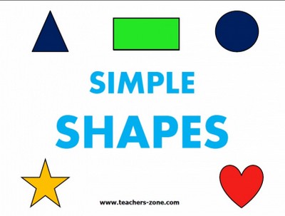 Shapes vocabulary for primary school and kindergarten
