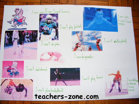 Lesson plan for children about sports they can do